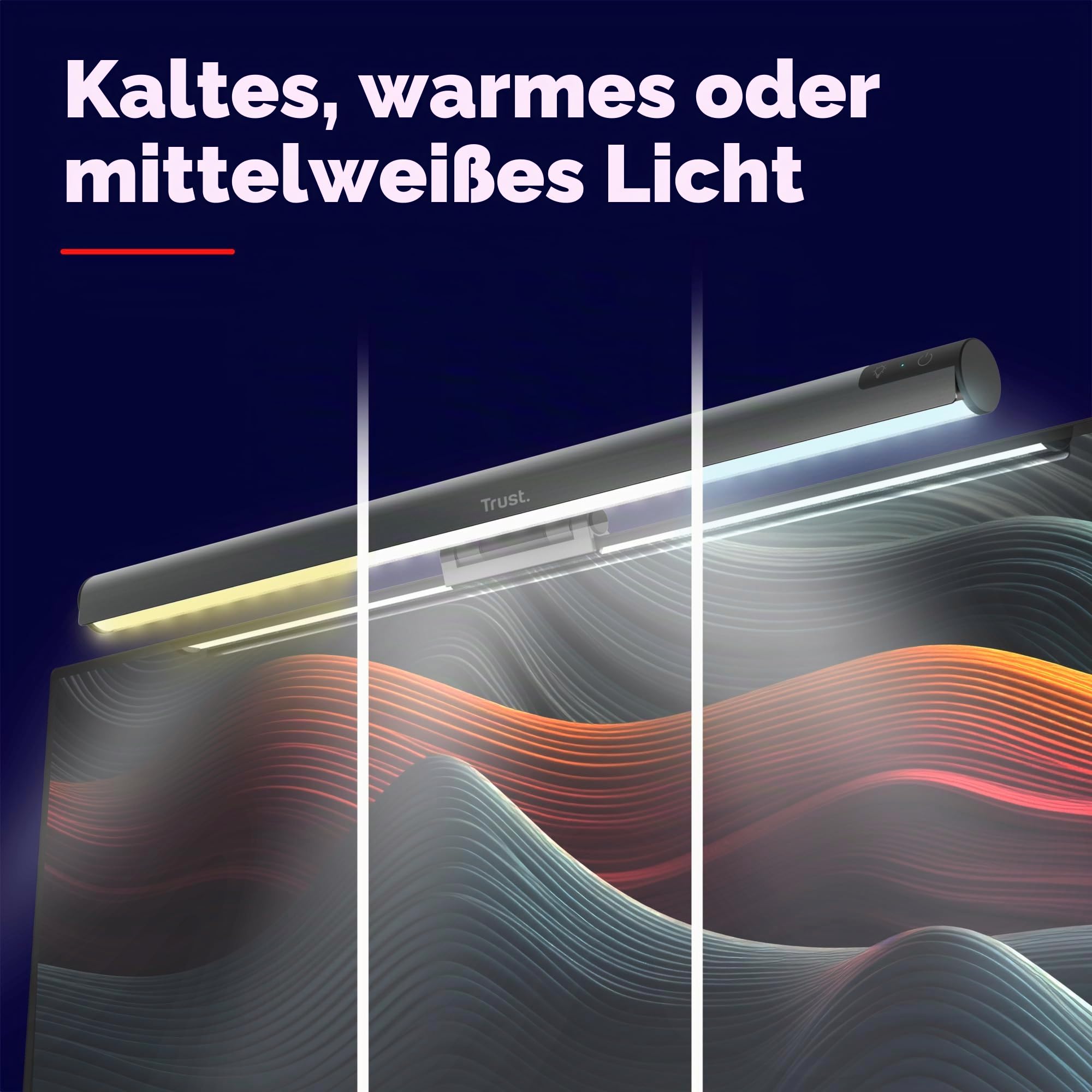Trust Shyne Monitor Lampe LED 42cm Blendschutz mit Anti-blaues Licht