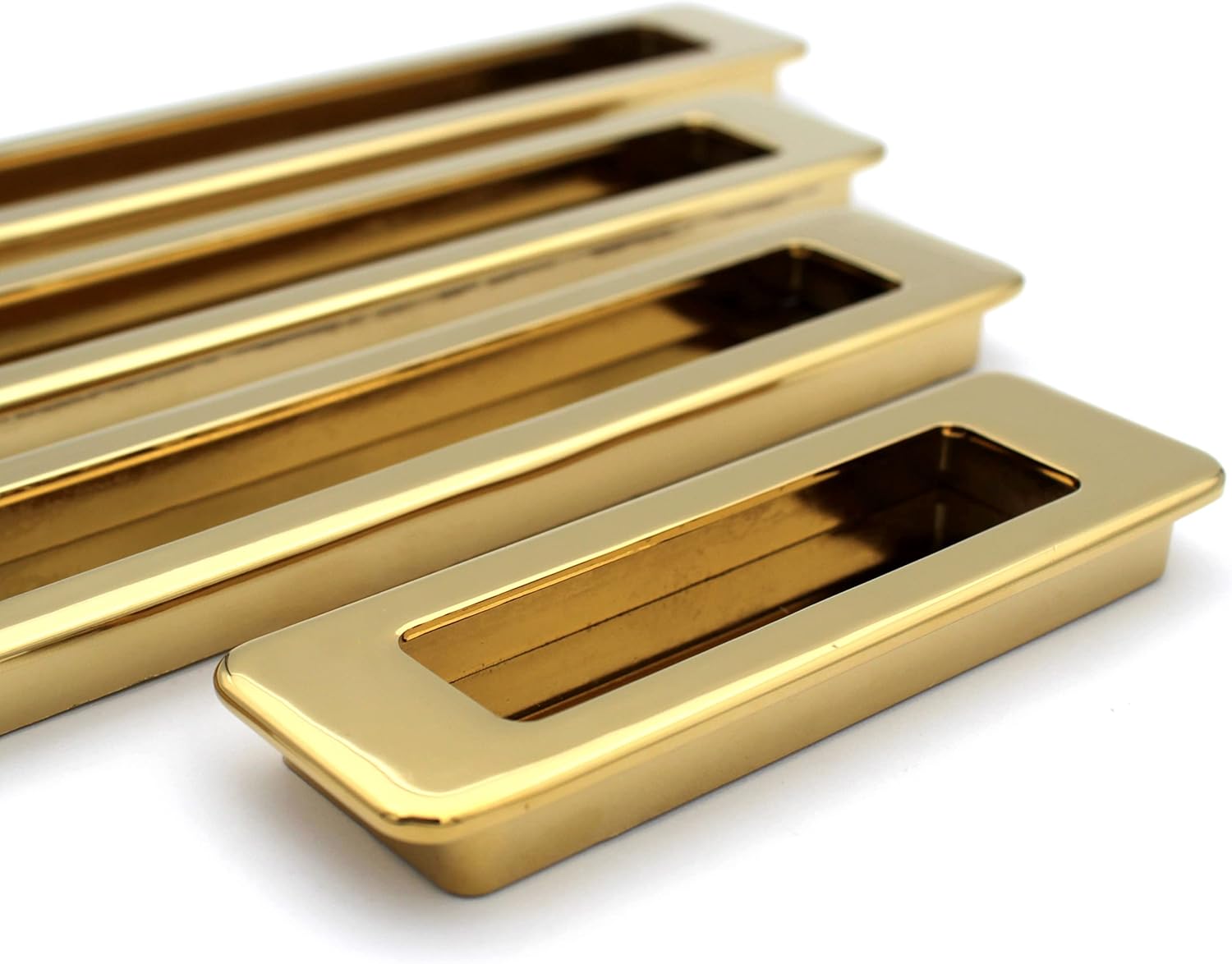 PVD Gold Concealed Sliding Door Handle and Drawer Handles, Door Handle and Concealed Door Pull Handle, Handles for Sliding wardrobes - 1 Piece (12.1)