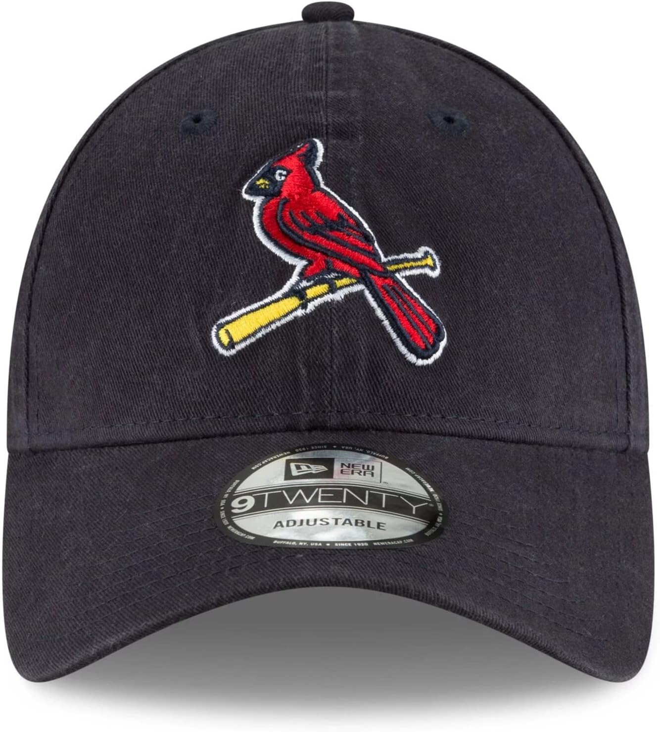 New Era MLB Core Classic 9TWENTY Alternate Team Logo Adjustable Hat Cap One Size Fits All - St Louis Cardinals Navy - Image 2