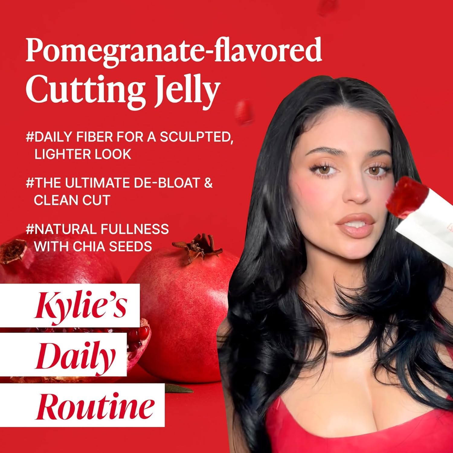 Coleology Cut Stick Jelly (granada) - Colágeno para un control de peso saludable, sabor a granada ligeramente dulce
