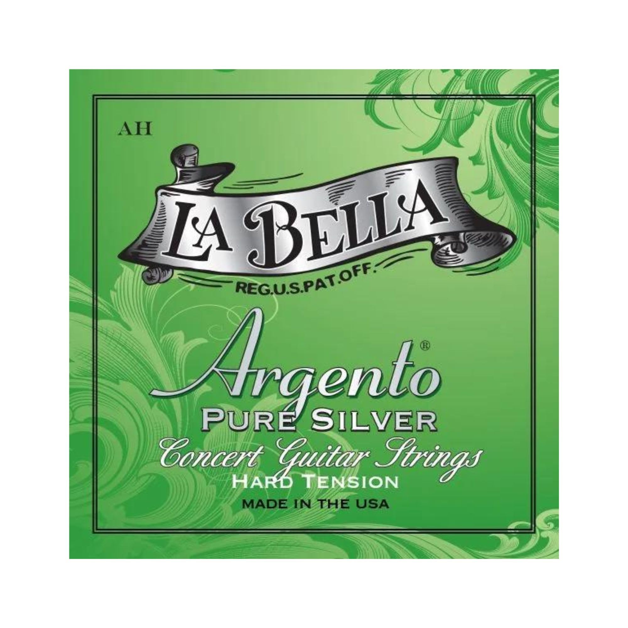 Labella AH - Juego de cuerdas para guitarra clásica (plata pura, tensión fuerte)