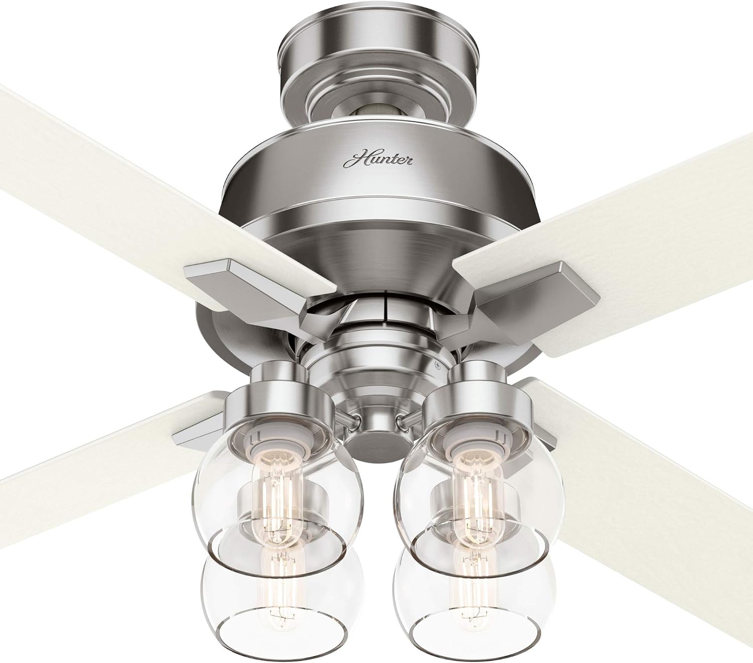 Amazing 🔥 Hunter Fan Company 59650 Viven Ceiling Fan, 52, Brushed Nickel Finish