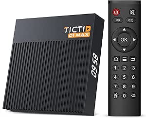 TICTID Android TV Box D1 Max Android 11.0 【4G + 64G】 Amlogic S905X4 Android TV Box Quad-Core 64bit Cortex-A55 / WiFi 2.4G / 5.0G / Bluetooth 4.0 / 4K / HD/USB 3.0 / H.265 TV Box Android
