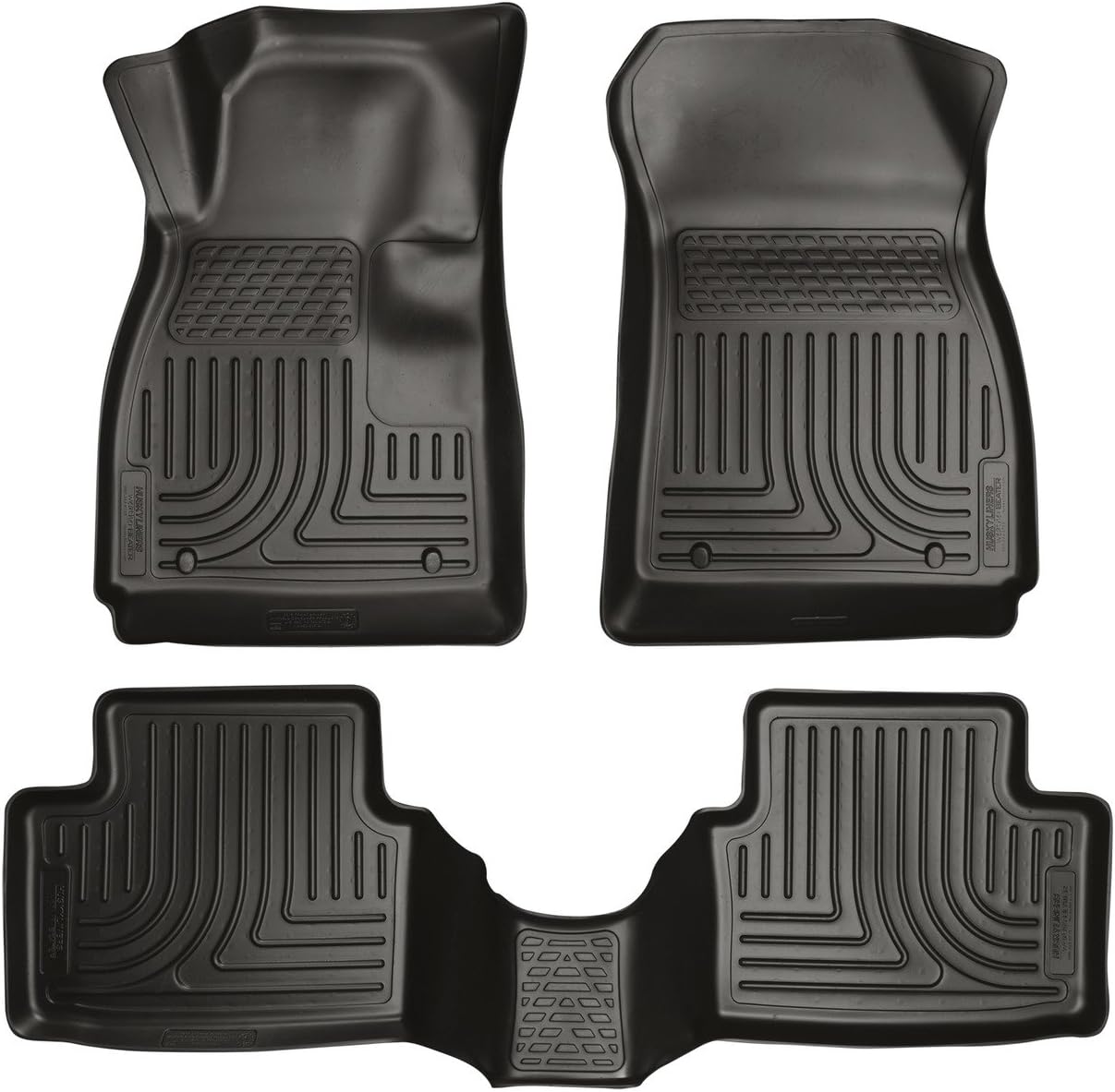 Husky Liners Weatherbeater Floor Mats | Fits 2013-2022 Buick Encore (Excludes GX Model); 2015-2022 Chevrolet Trax | Front & 2nd Row, 3-pc Black - 98271