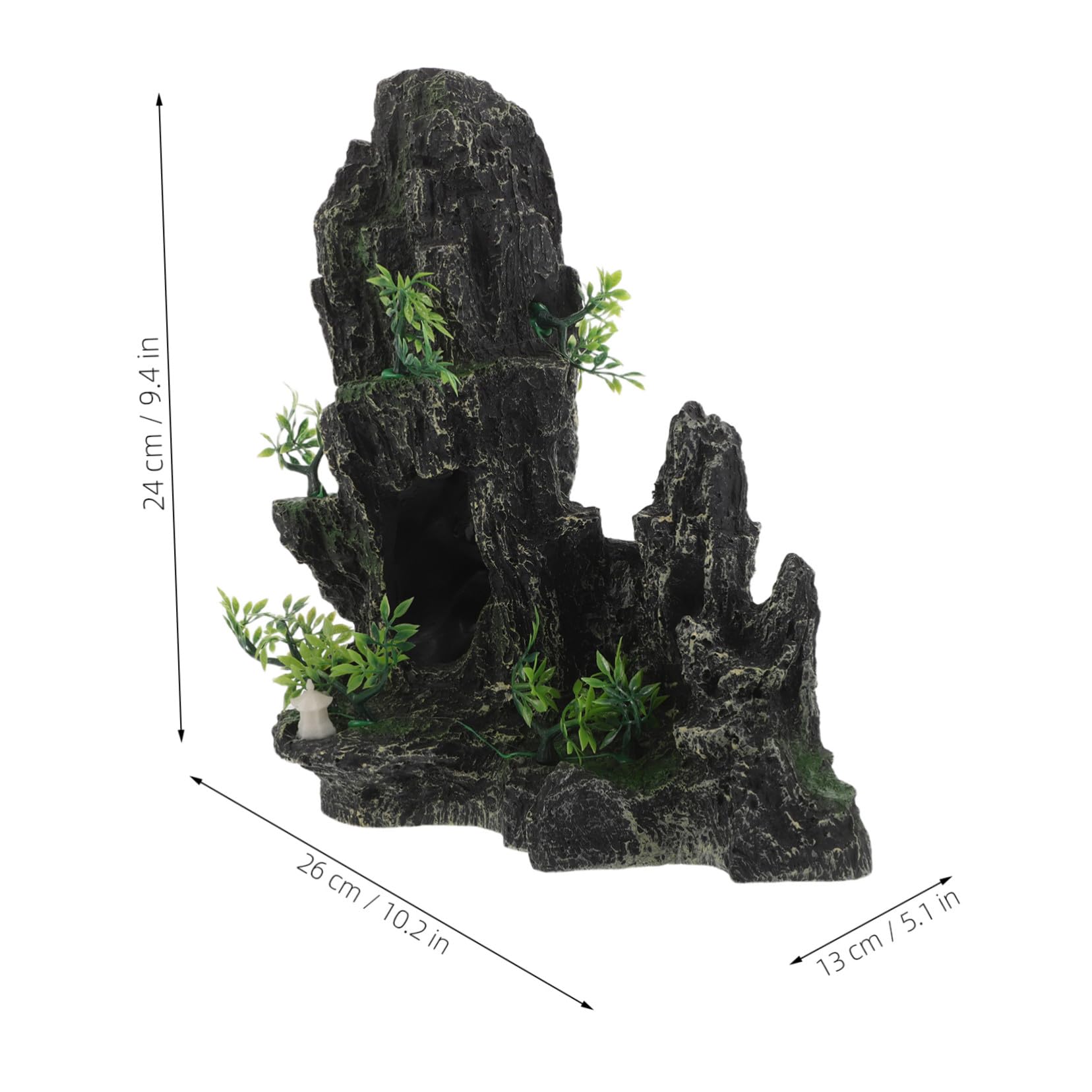 Abaodam Piedra de Dragón Simulada para Decoración de Peceras Adorno de Rocalla para Acuarios Escondite para Peces Betta Decoración de Acuarios para Pecera de Piedra Simulada