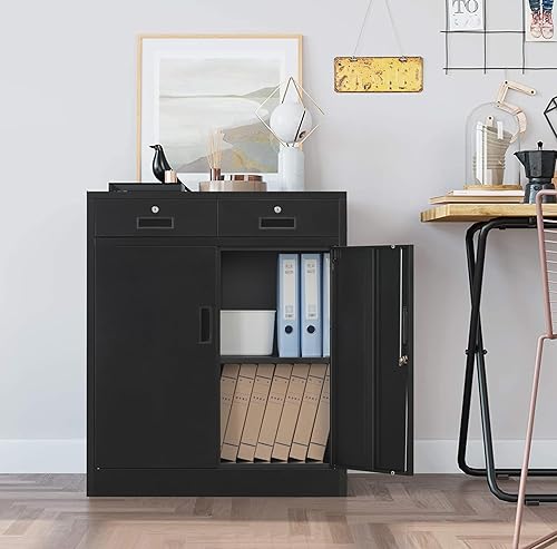 Miniatura 2 de BESFUR Gabinete de almacenamiento del metal con los cajones, armarios de almacenamiento de bloqueo para la oficinael hogar