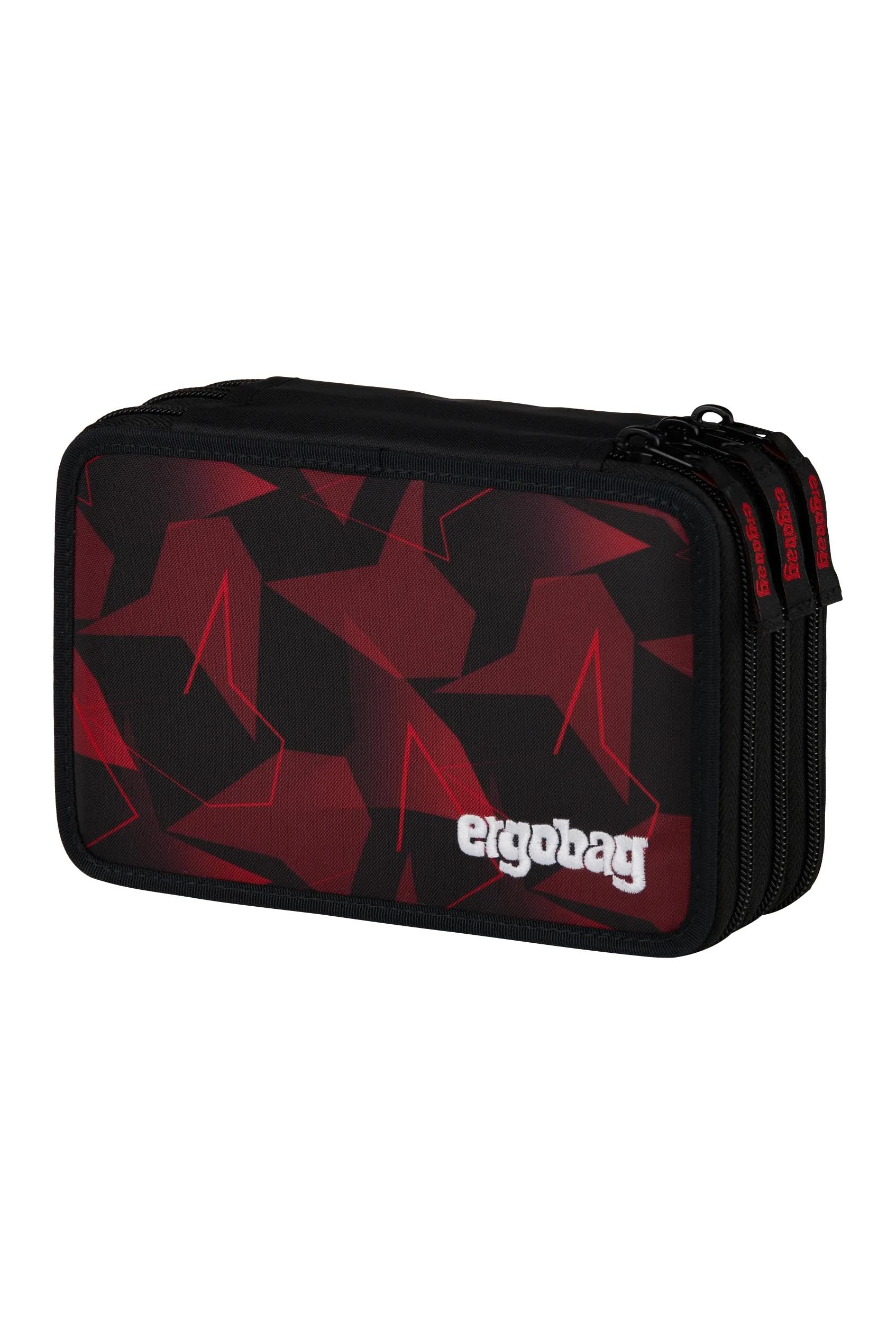 ergobag Lyra - Set di 40 matite colorate e feltro, con scomparto per monete, righello, forbici
