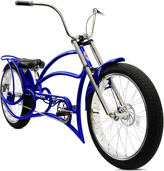 Amazon.com : Tracer Leopard 26 Inch Wheel Chopper Stretch Bike Beach