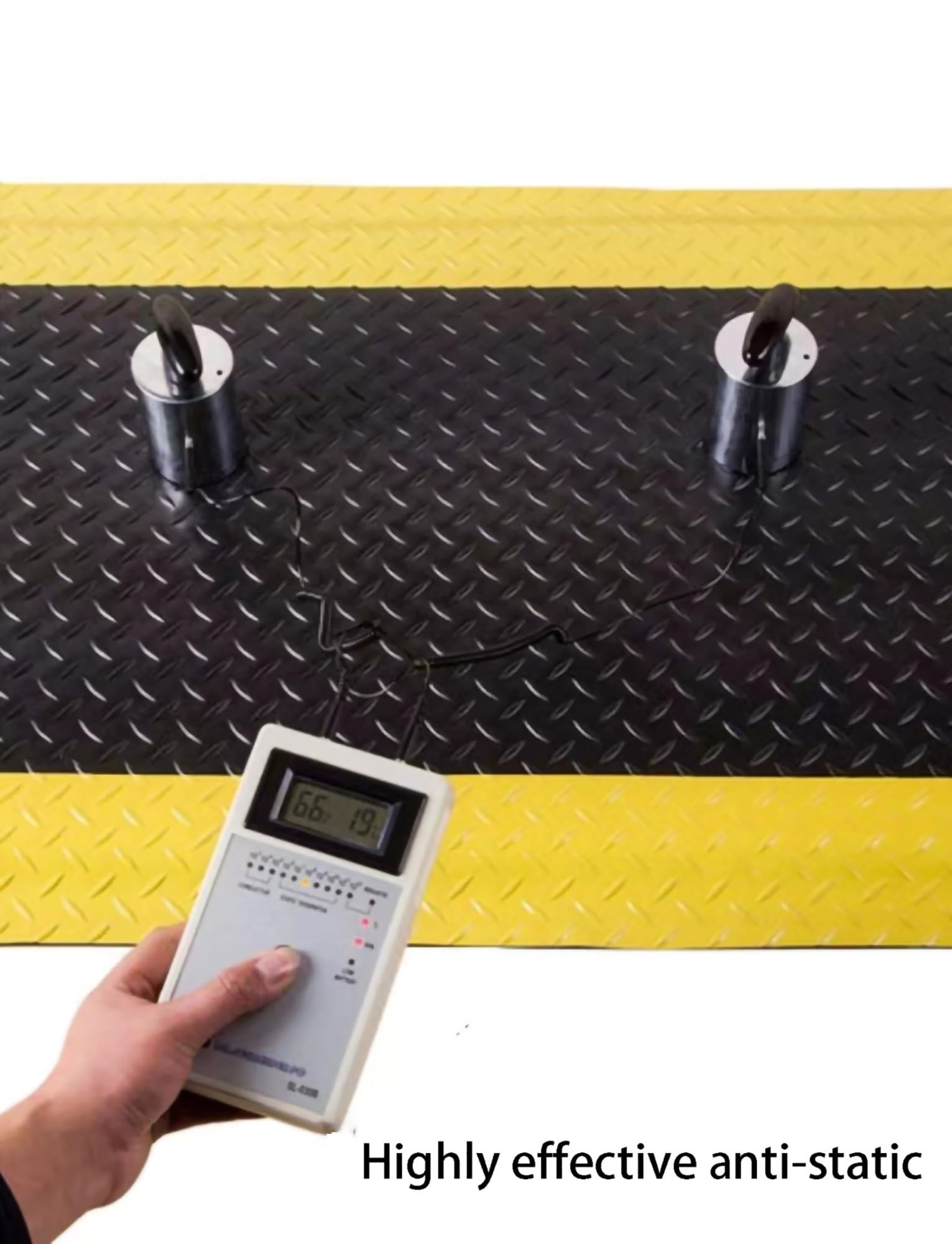 Tappetino antifatica industriale, tappetino for pavimenti di fabbrica, impermeabile e antiscivolo, ampiamente utilizzato in ambienti commerciali e industriali(60x90x2cm/24x35x0.8in)