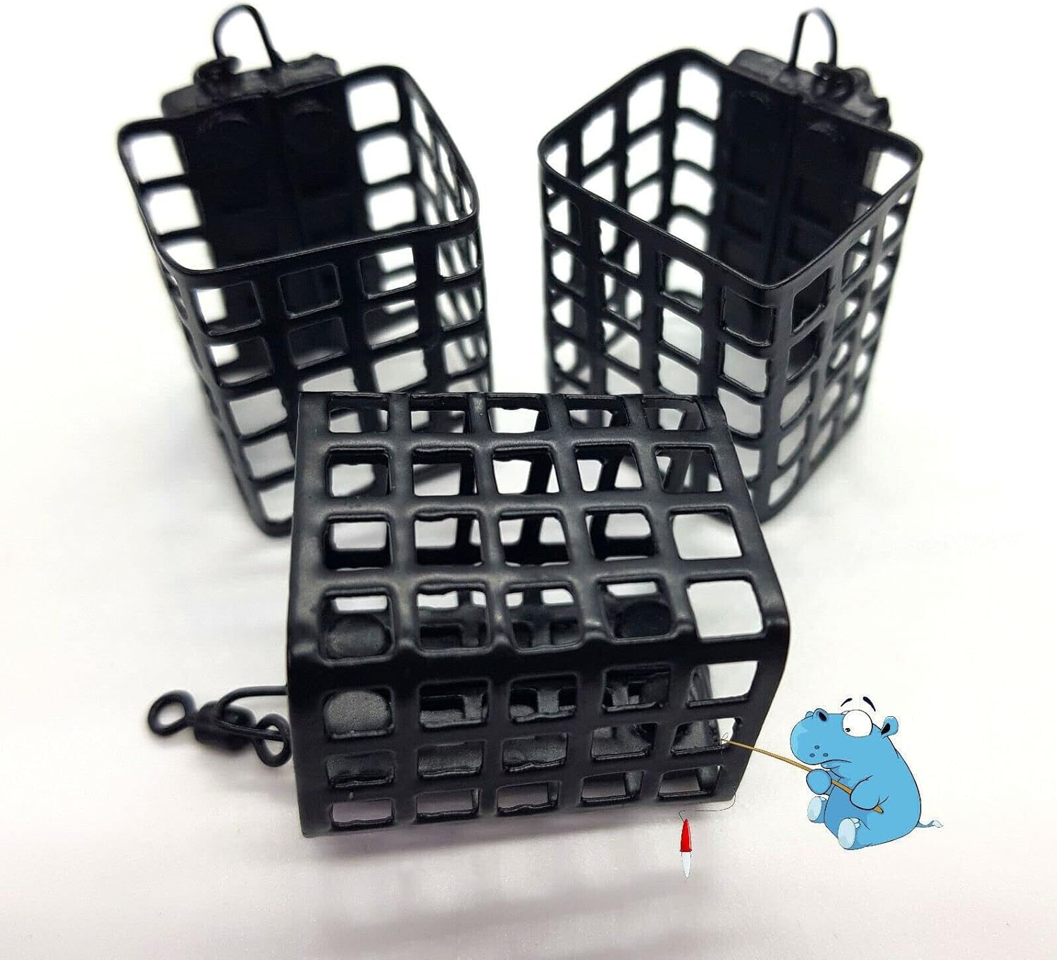 Cage Swim Feeders Barbel Match Coarse Carp Fishing (2 Sizes 5 Pack