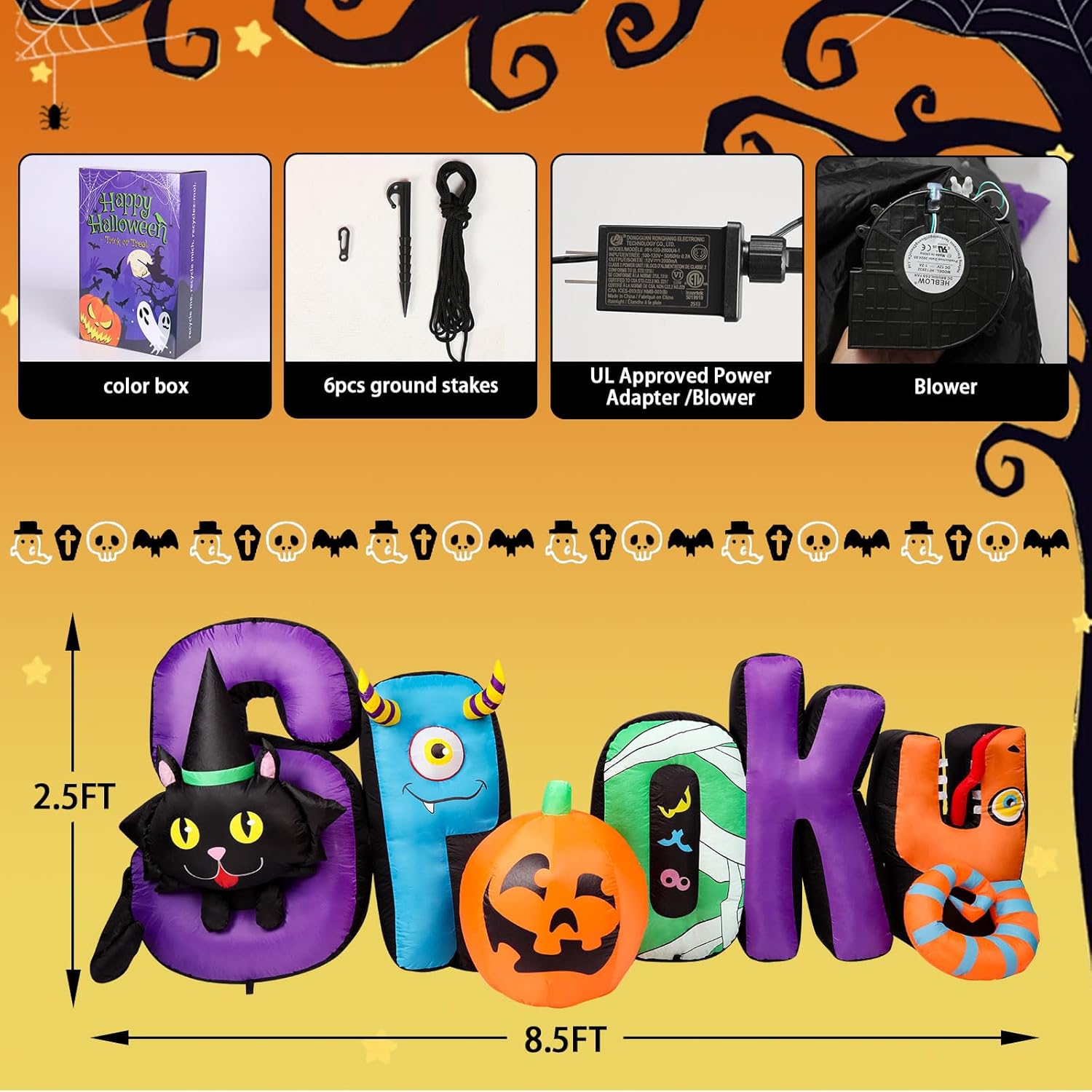 Hummingbird Wind Spinner & Halloween Inflatable