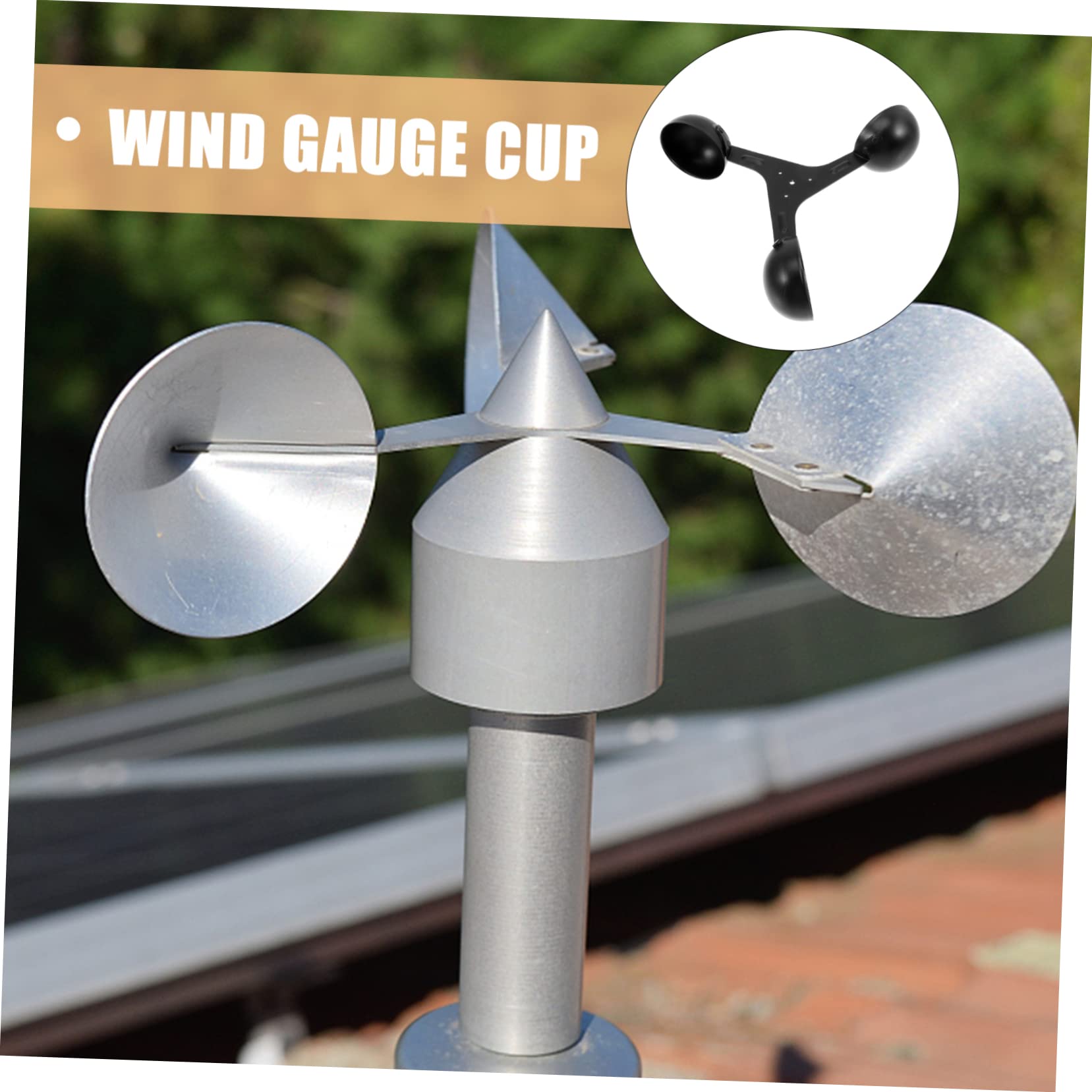 BESPORTBLE 2pezzi Sensore Anemometro Professionale Tazza Di Ricambio Per Misurazione Vento Strumento Di Navigazione e Misura Direzionale Compatibile Con Misurazioni Agricole e Dati Precisi