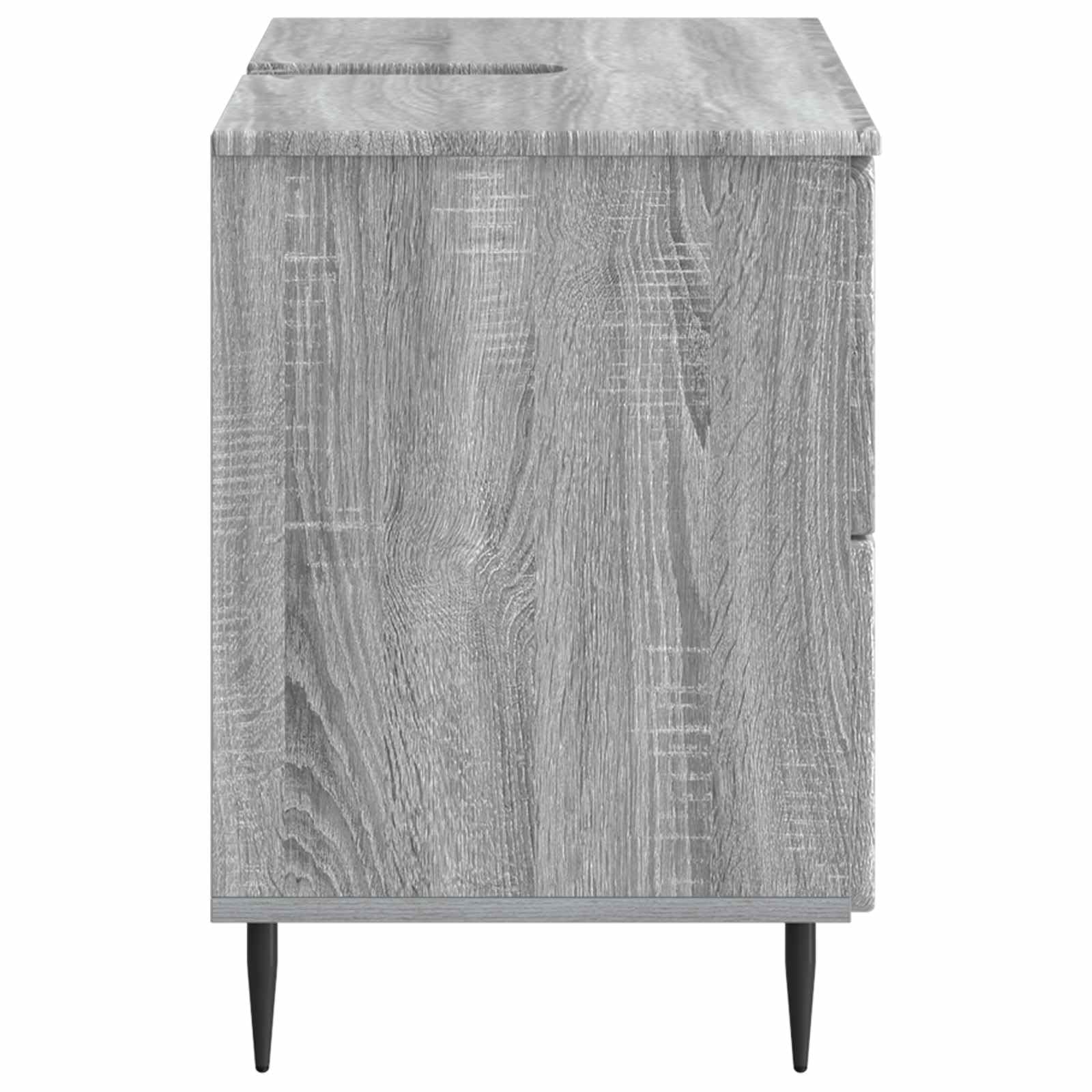 Szafka pod umywalkę ZWOLLE Sonoma szara 82 x 41 x 58,5 cm materiał