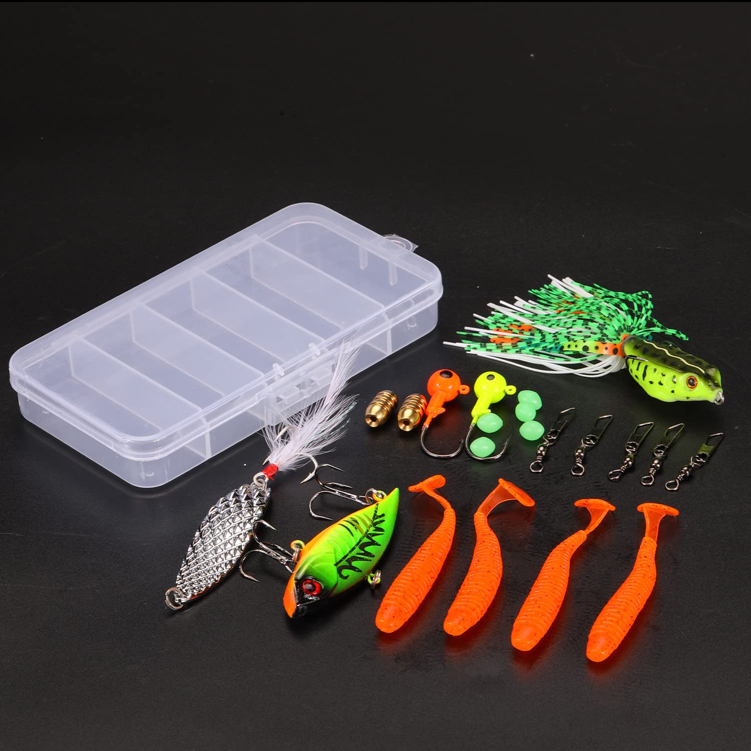 Sougayilang Fishing Accessories Set - Fishing Lures, Swivels, Sinkers & Hooks - Type 1 1