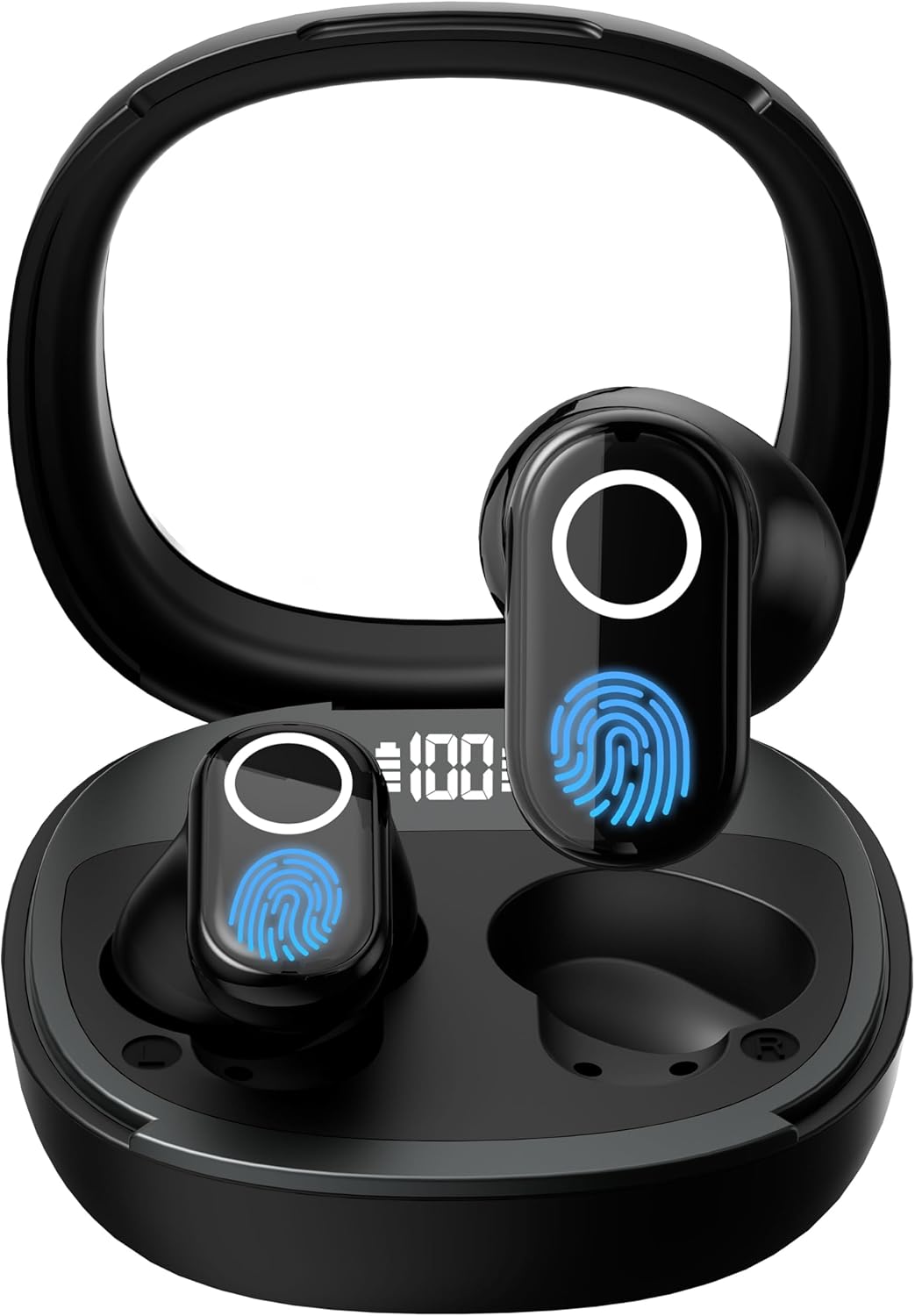 AI Language Translator Earbuds, OWS Real-Time 3-in-1 Translation Earbuds 144 Languages & Accents, Translation Device for Travel Business Learning,Black