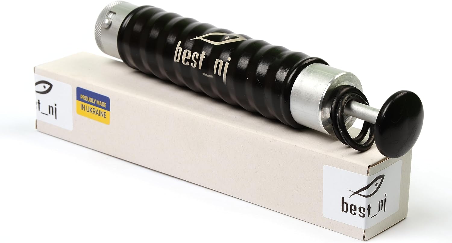 120 ml Aluminum Injector for Soft Plastic Plastisol Fishing Lure Molds Locking Nozzle