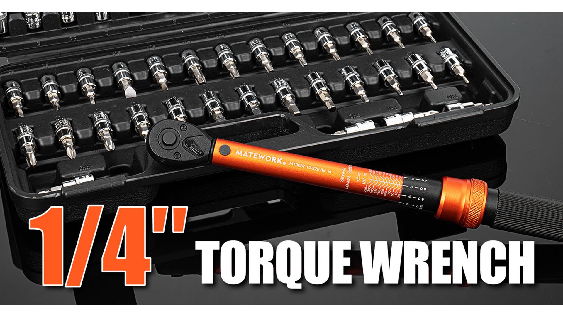 work シュヴァート Matework 50PCS Inch Pound Torque Wrench Set, 1/4