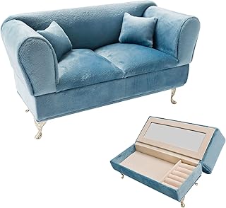 X Hot Popcorn Dollhouse Furniture 1/6 Scale of Miniature Dollhouse Sofa Jewelry Box Doll House Furniture Vintage Miniature...