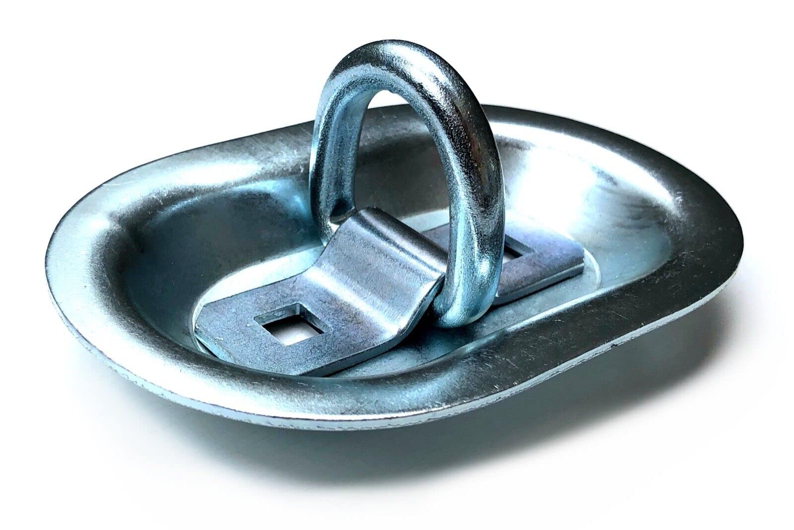 6X Zurrmulde 2000 kg Zurröse Zurrbügel mit D-Ring Zurrring oval 150x101 mm für PKW, LKW Anhänger Set