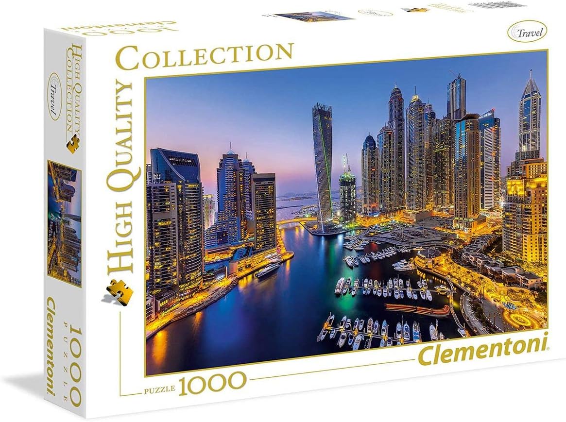 Clementoni Puzzle Hqc Dubai 1000 Pieces, Multicolor, 39381.7