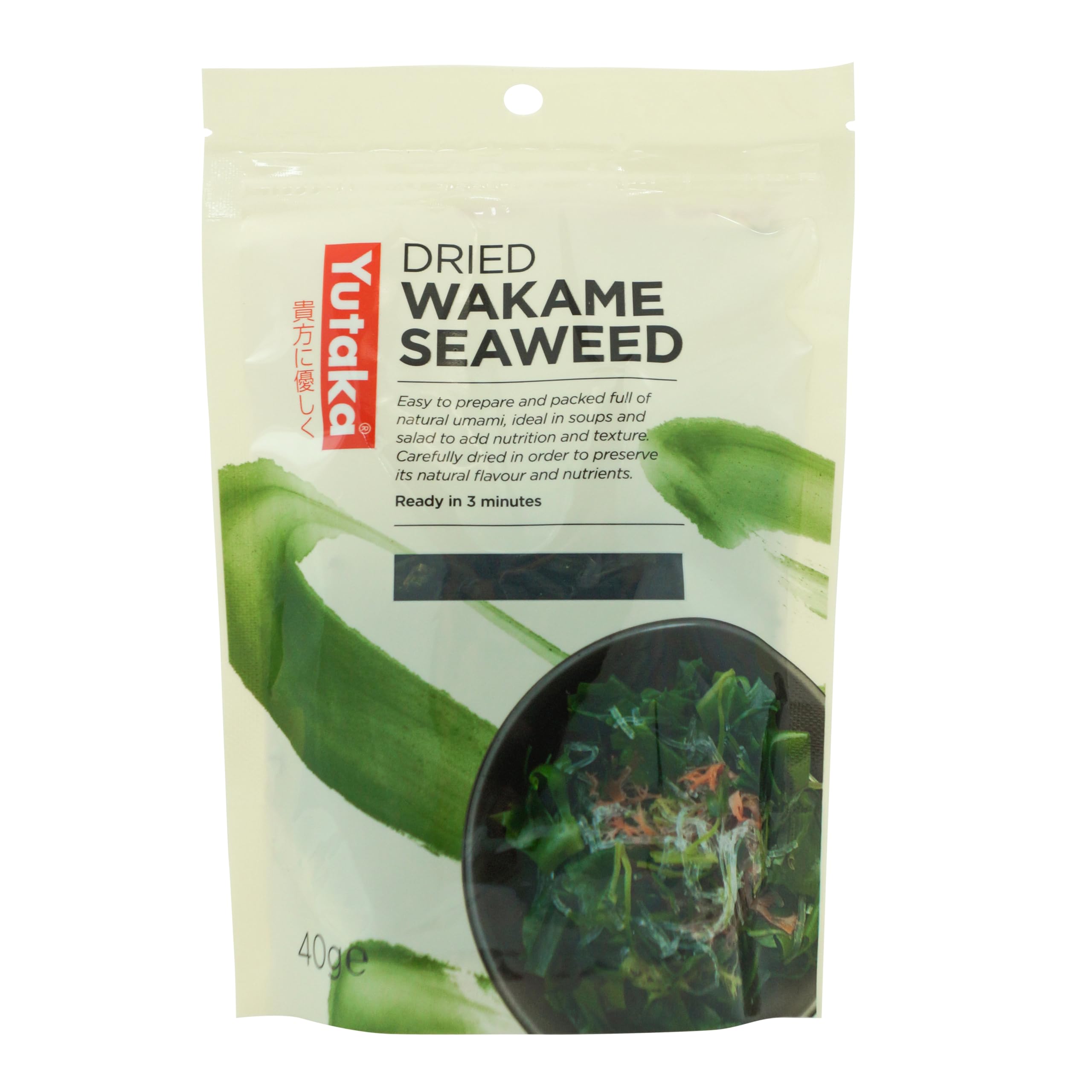 Yutaka Dried Wakame Seaweed 40g | Vegan-Friendly Japanese Seaweed | Natural Umami & Texture for Miso Soup, Salads & Hot Pots