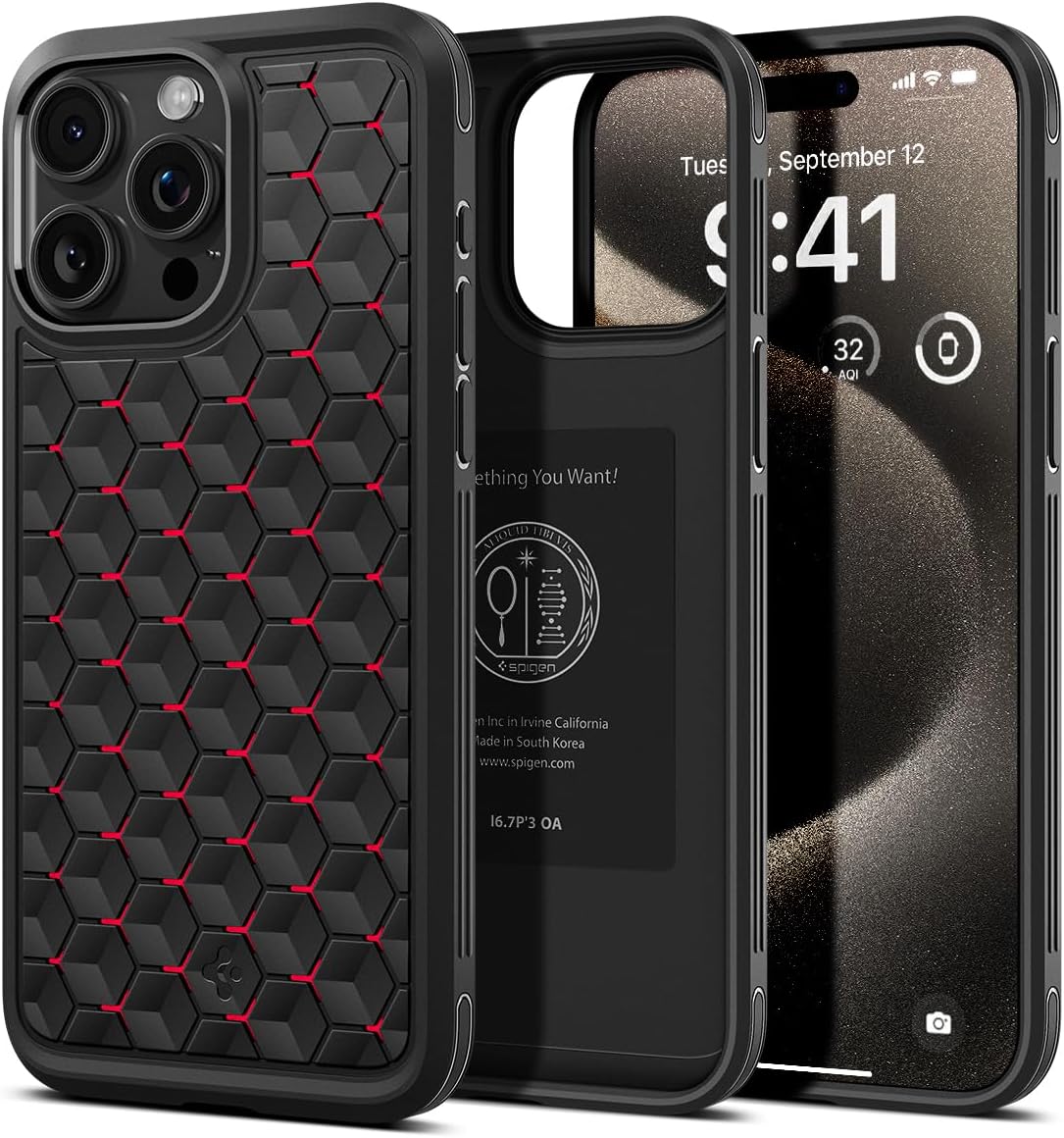 Spigen Cryo Armor Case Compatible with iPhone 15 Pro Max - Cryo Red