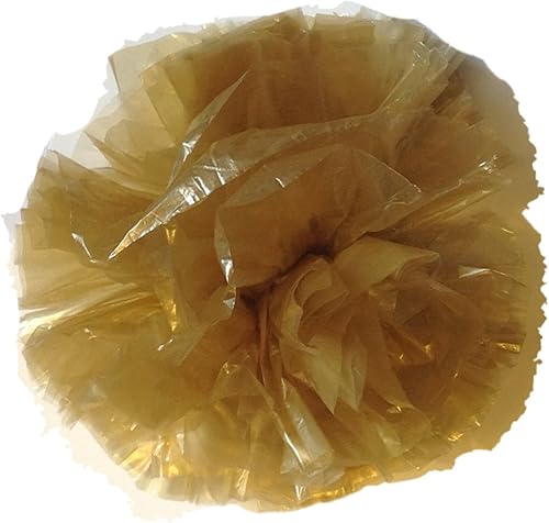 25 Coche Limusina Decoración De Boda De Plástico Pom Poms Flor 4" - Oro No Metálico