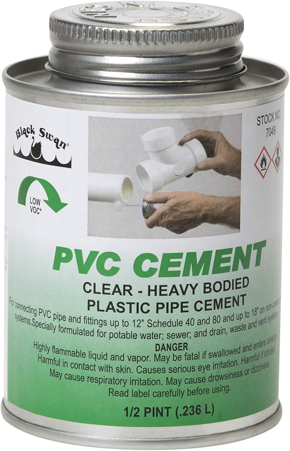 Black Swan PVC Cement - Heavy 1/2 Pint