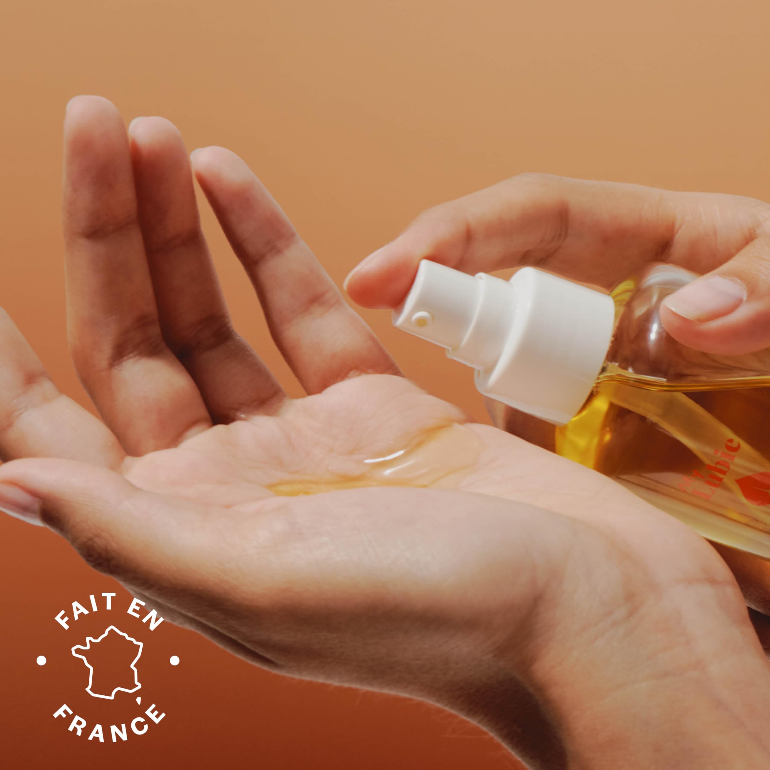 MY LUBIE - Huile de Massage Biologique - Massage Relaxant - Huile Nourrissante et Hydratante - Fabriquée en France - Parfum Léger et Hypoallergénique -100 ml