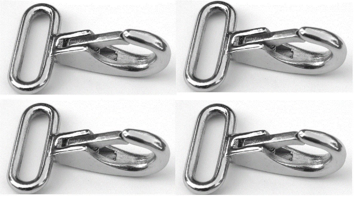 Marine Part Depot Four Stainless Bimini Strap Snaps