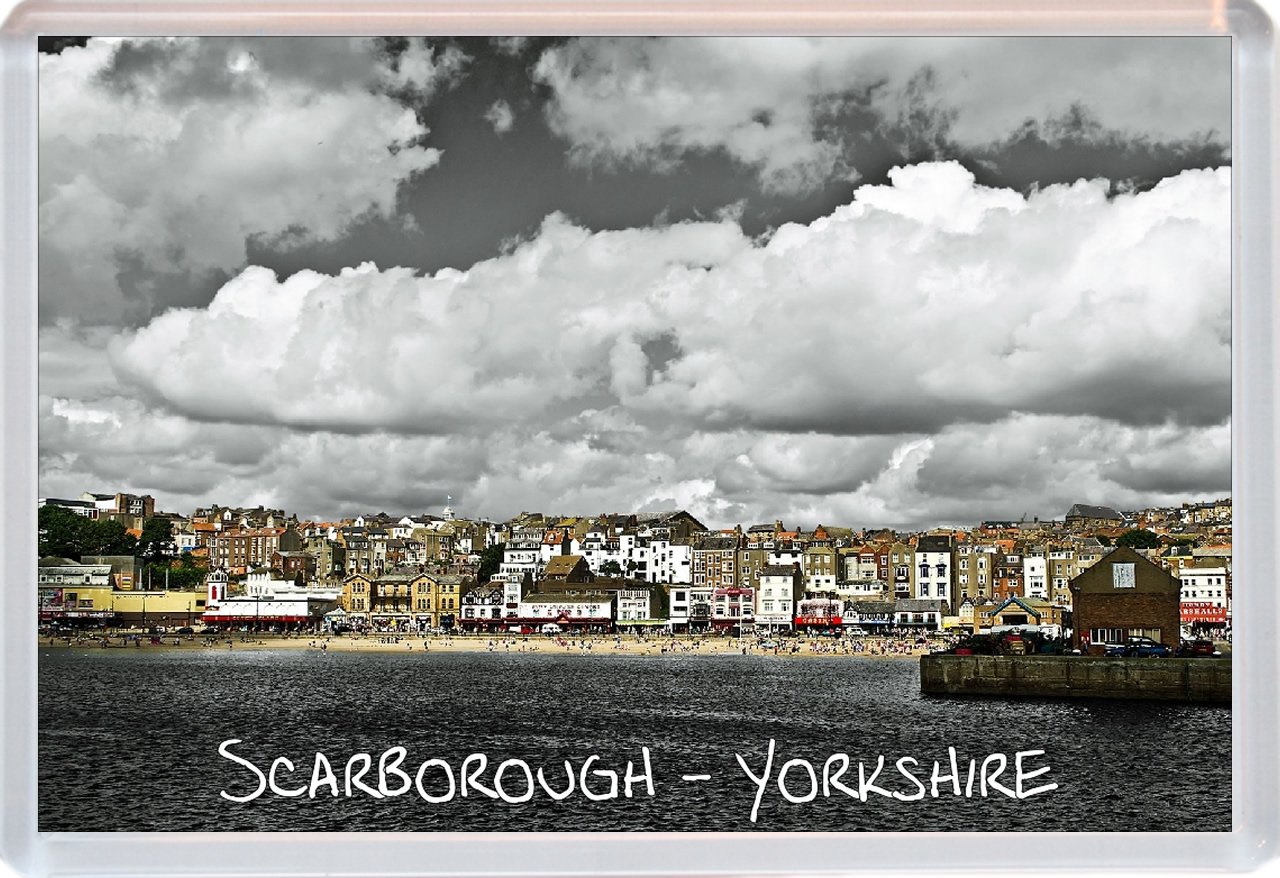 Baked Bean Store Multicolor Scarborough/Scarboro - North Yorkshire - Jumbo Fridge Magnet Id705