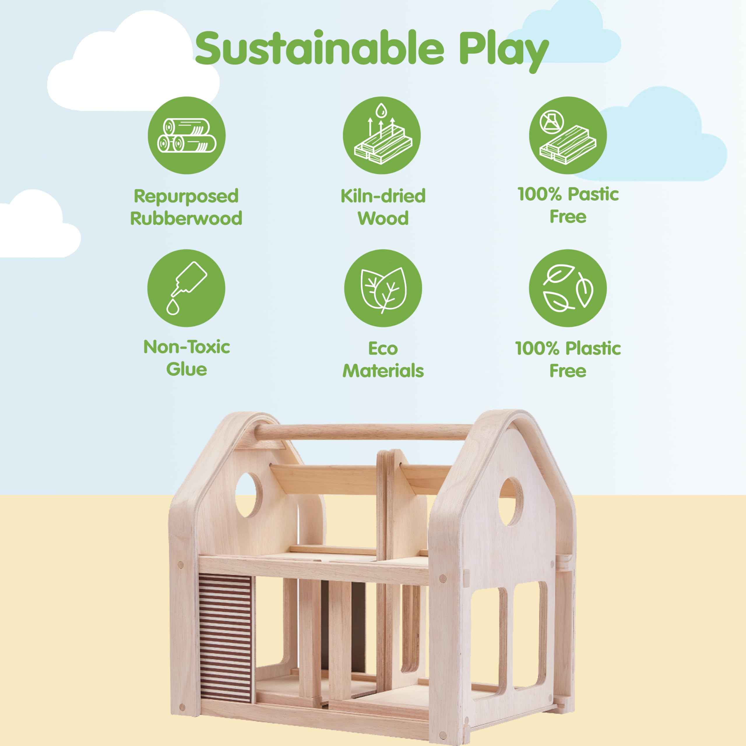 Plantoys- domek dla lalek Slide & go (7611)