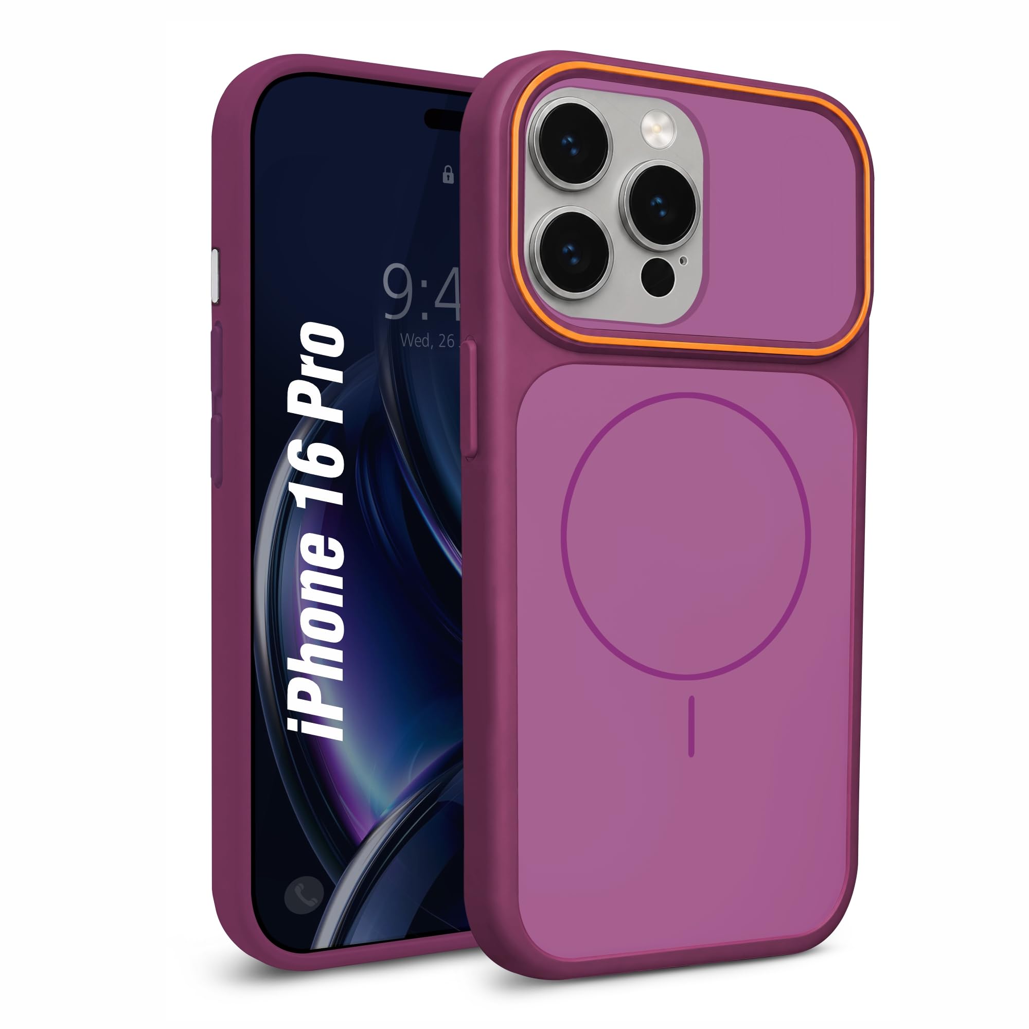 AIBEX Magnetic Compatible for Apple iPhone 18 Pro/Apple iPhone 17 Pro– Slim Protective Back Cover with Camera Lens Protection, Strong Magnetic Support, Anti-Slip Grip, Military Grade (Grey) — Amazon image 30