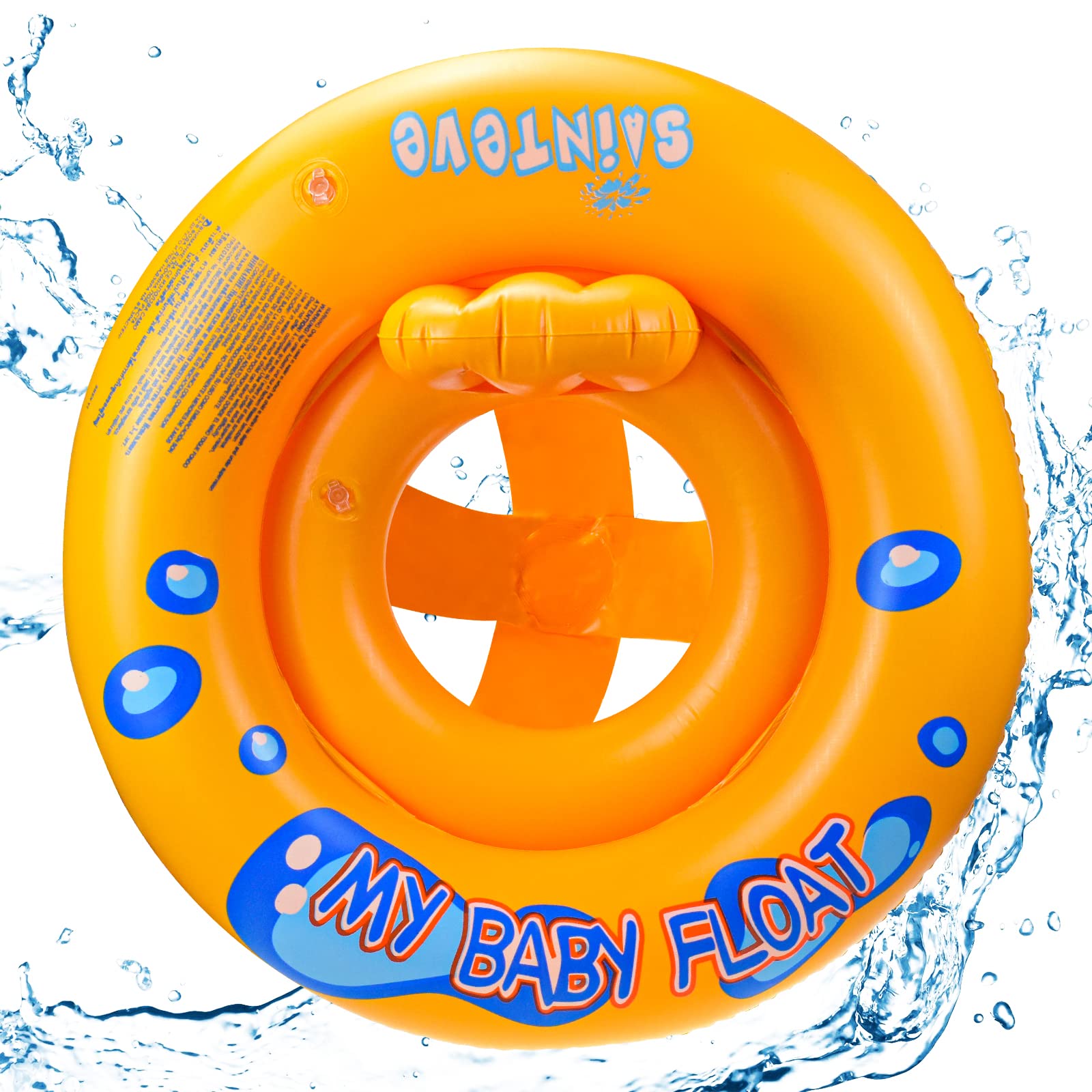 Flotador de anillo de natación para bebé, flotador inflable para piscina con asiento para bebé/niño de 5 a 36 meses