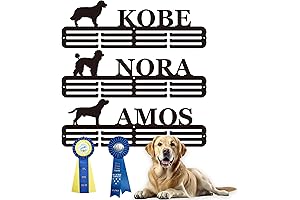 Personalized Medal Display Holder for Pets: Celebrate Your Furry Champion's Achievements