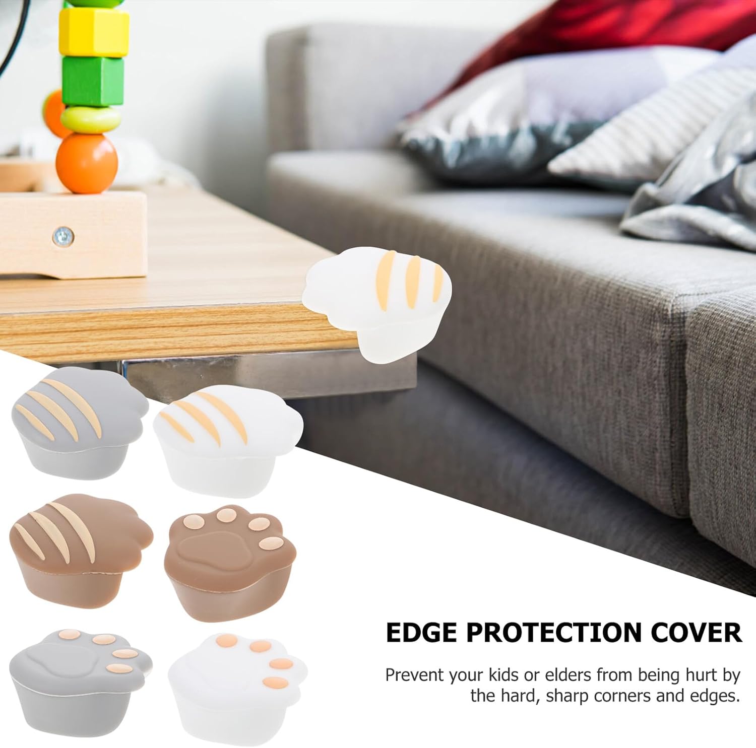 12pcs Silicone Corner Protectors Safety Edge Guards Anti-Collision Furniture Bumpers Table Corner Cushion for Childproofing Nursery and Home