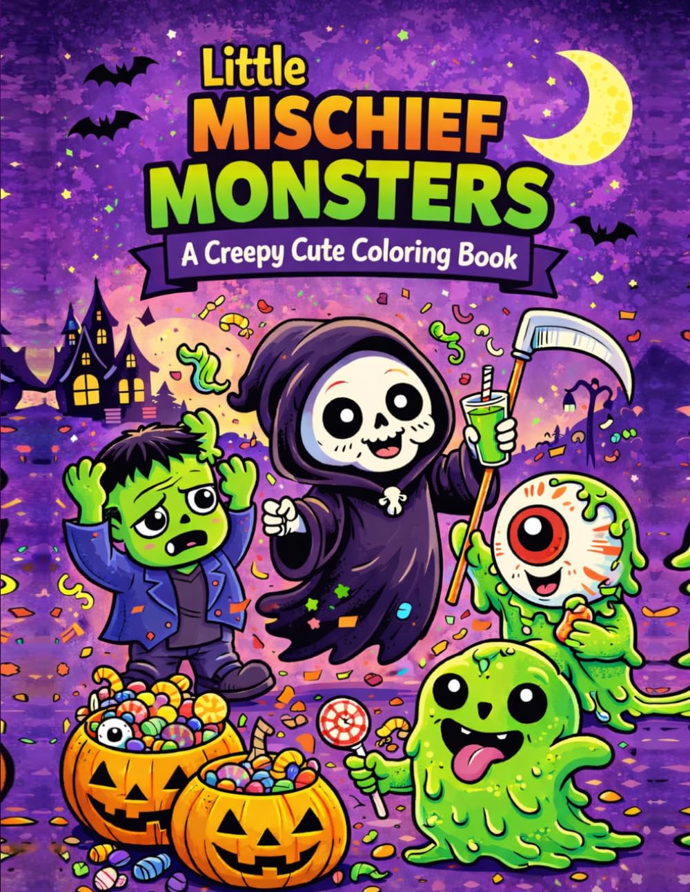 Little Mischief Monsters: A Creepy Cute Coloring book