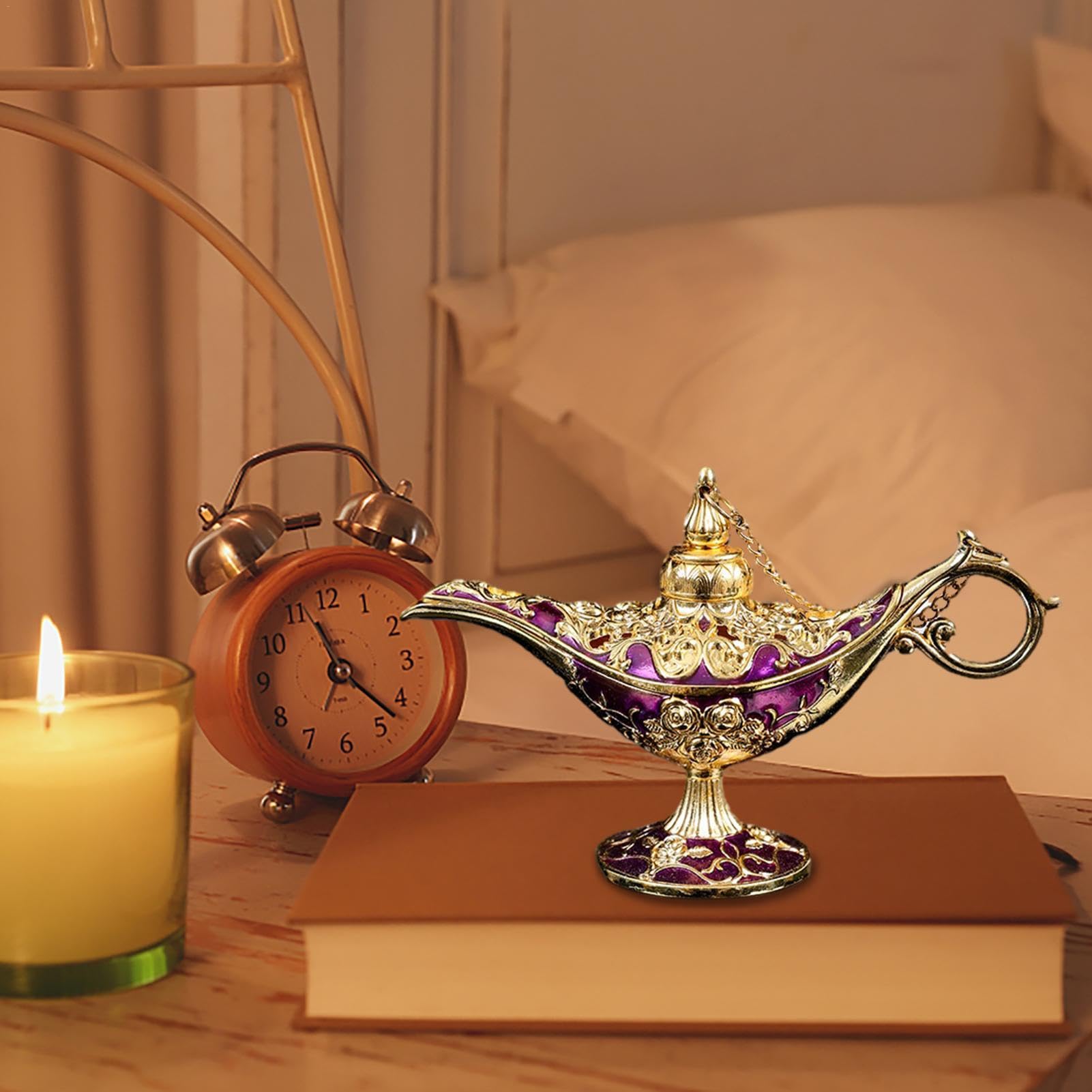 Amazon.co.jp : Gevrkjenp アラジン オイルランプ、アラジン ランプ  