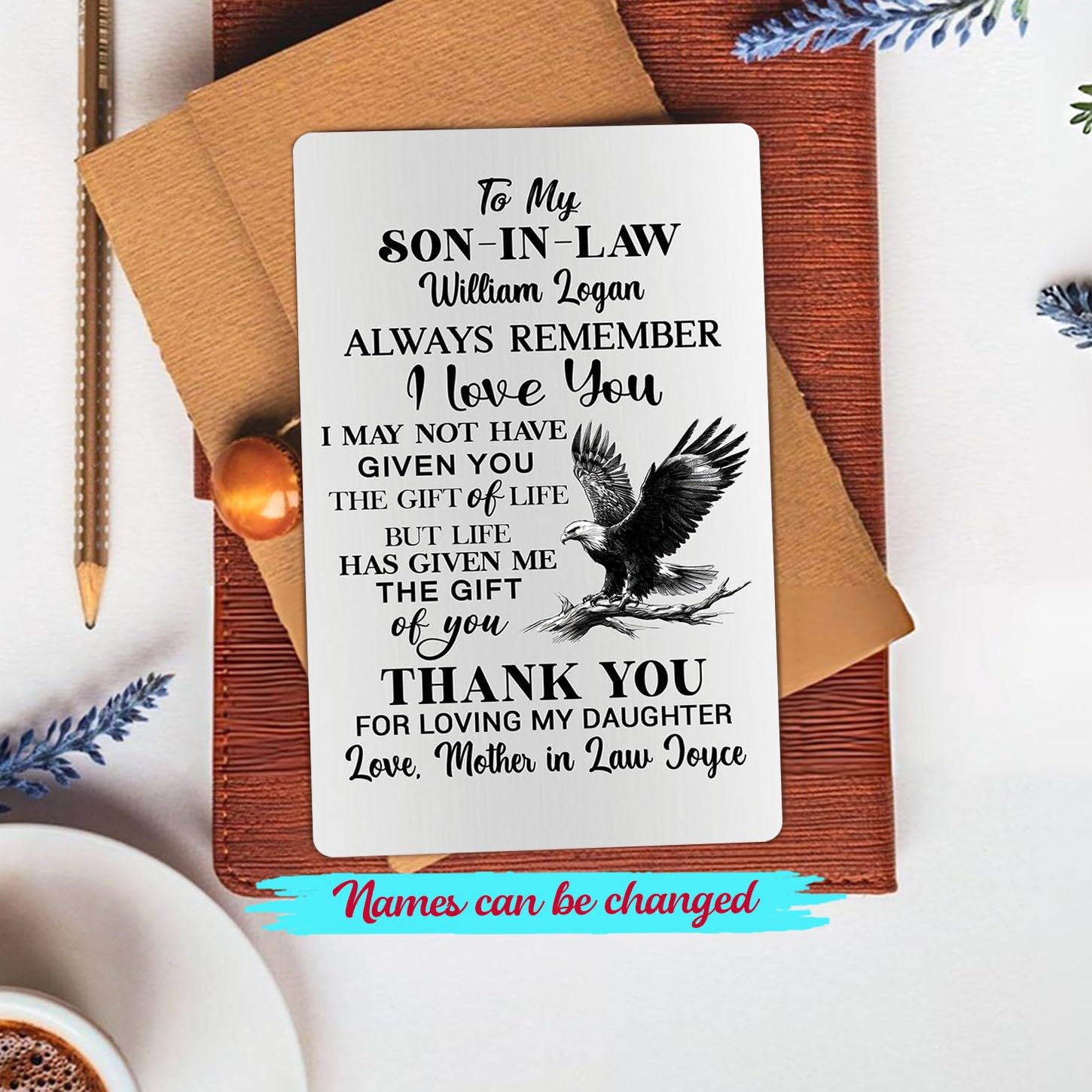 Qiliji Father's Day Card For Son In Law, Son-In-Law Birthday Card, Father's Day - View #8