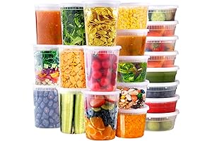 BPA-Free Deli Containers with Lids (48 Sets)