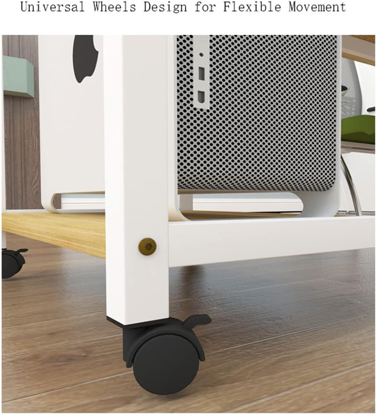 CPU Holder Stand CPU Stand Floor-to-Ceiling Printer Bracket Heavy-Duty Pc Host Bracket Multi-Layer Mobile Chassis Storage Rack with Wheels Computer Tower Stand