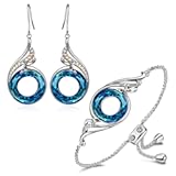 "Rise From the Ashes Phoenix Bracelet & Earrings Set&comma; Symbol of Luck and Renewal