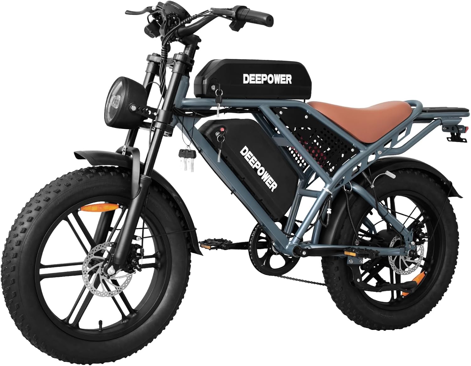 Electric Bike for Adults,1500w Peak Motor Ebike,Max 93Miles 30MPH.48V20AH/35AH/60AH Battery,20" Electric Commuter Bikewith 7-Speed and FrontSuspension,Adults Electric Bike for Mountains, Snow, Sand