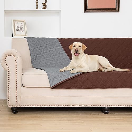 Miniatura 8 de BOCTOPUG Funda de Cama para Perros para Mascotas Mantas Almohadillas de Alfombra para Protección de Sofá Fundas de Cama Impermeables Manta para Gris