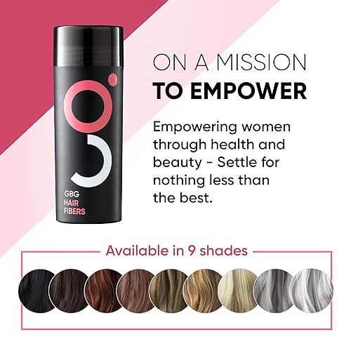 Miniatura 6 de GBG - Fibras capilares para cabello fino y puntos calvos (rubio oscuro), botella de 0.88 oz, oculta la pérdida de cabello, cobertura instantánea y
