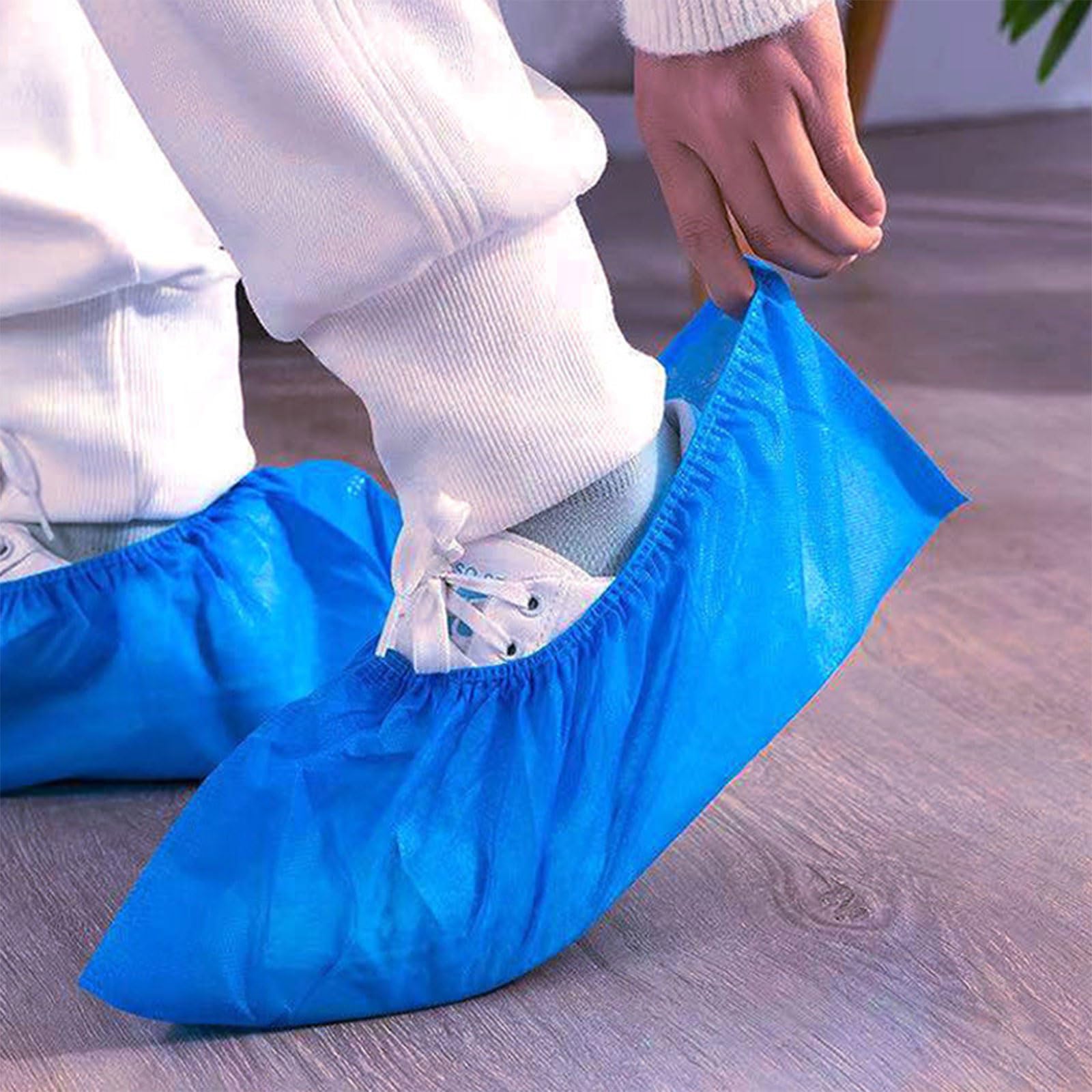 Dxcaicc 500 Pezzi (250 Paia) Copriscarpe USA e Getta in Tessuto,Riutilizzabili Impermeabili,Stivaletti per Scarpe Riciclabili,Protezione del Pavimento in Moquette Interna