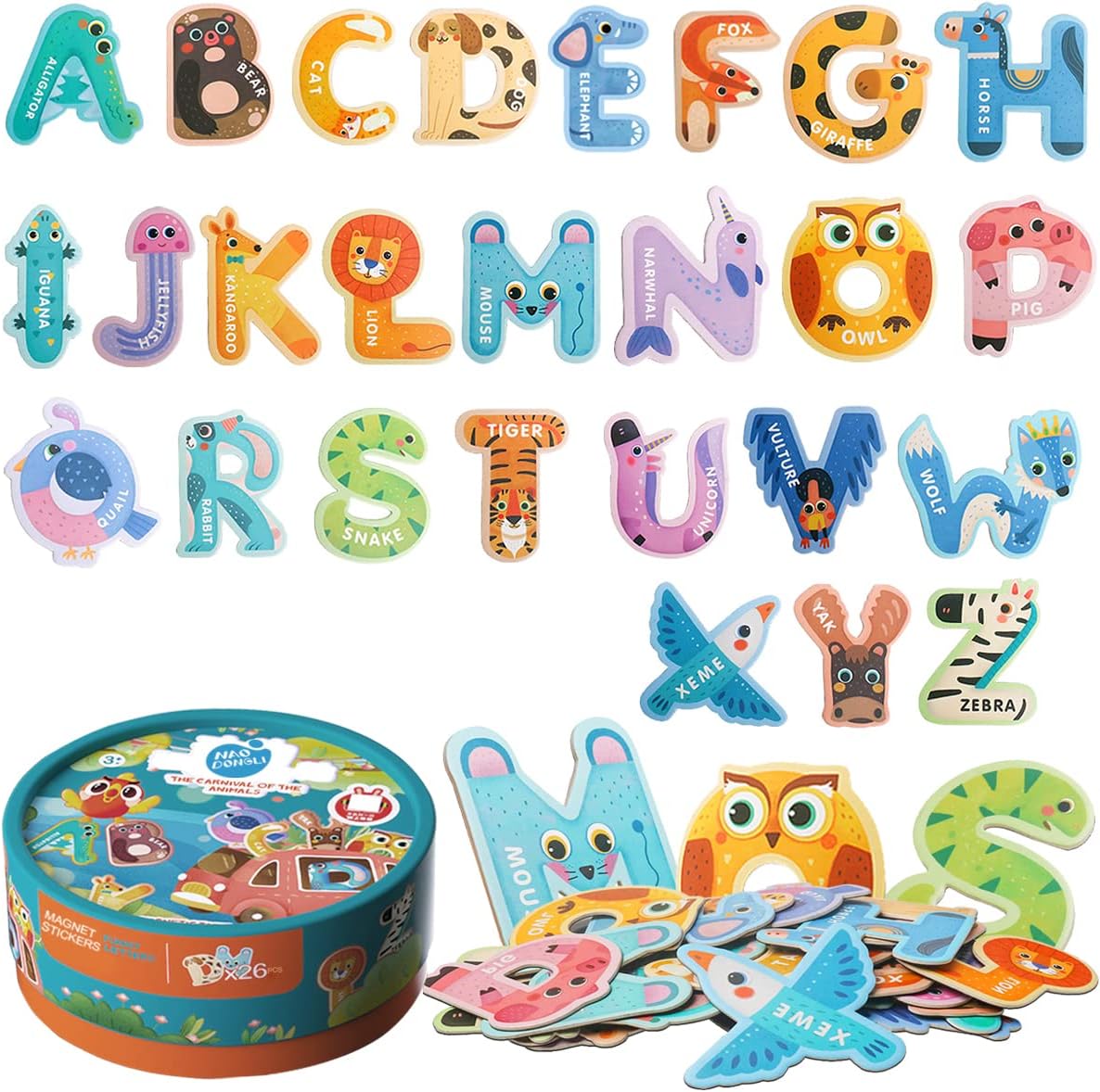 Letters Animals Styling Montessori Preschool