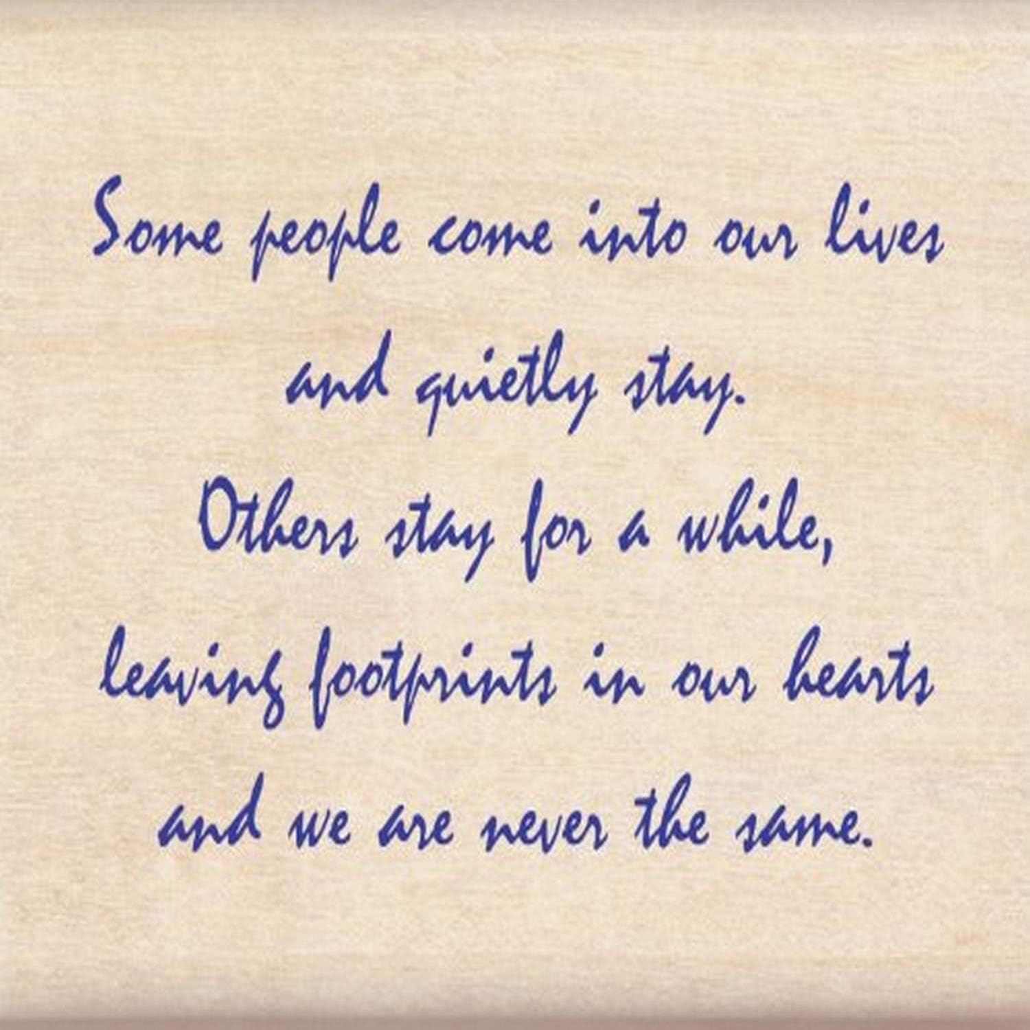 Inkadinkado 'Some People' Inspirational Quote Wood Stamp for Card Decorating, 2.25'' W x 3'' L