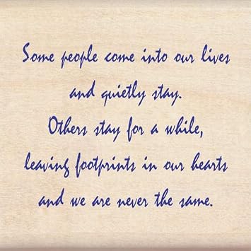 Inkadinkado Some People Inspirational Quote Wood Stamp for Card Decorating, 2.25 W x 3 L