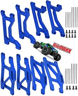 RCMYou RC Suspension Arms Upgrades Part for 1/10 WideMaxxï¼ŒAluminum Upper Suspension Arms & Lower Suspension Kits Hops Up Set for Model# 89086-4,Replace #8995X (Navy Blue)